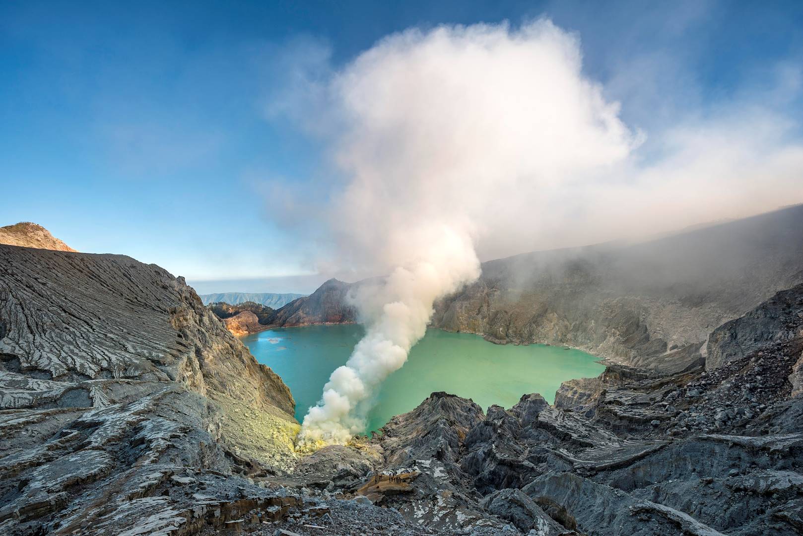 Volcan Kawah Ijen  sur l'île de Java - Indonésie