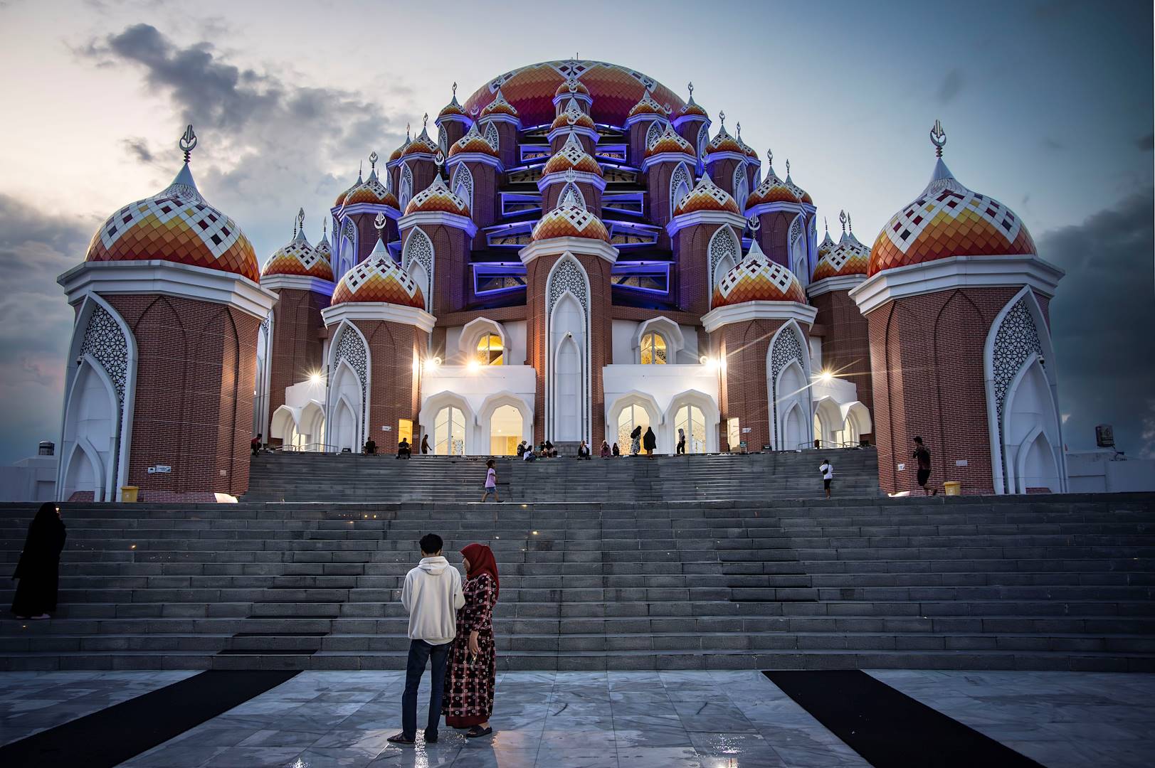 Mosquée Asmaul Husna, la mosquée aux 99 domes -Makassar - Sulawesi - Indonésie