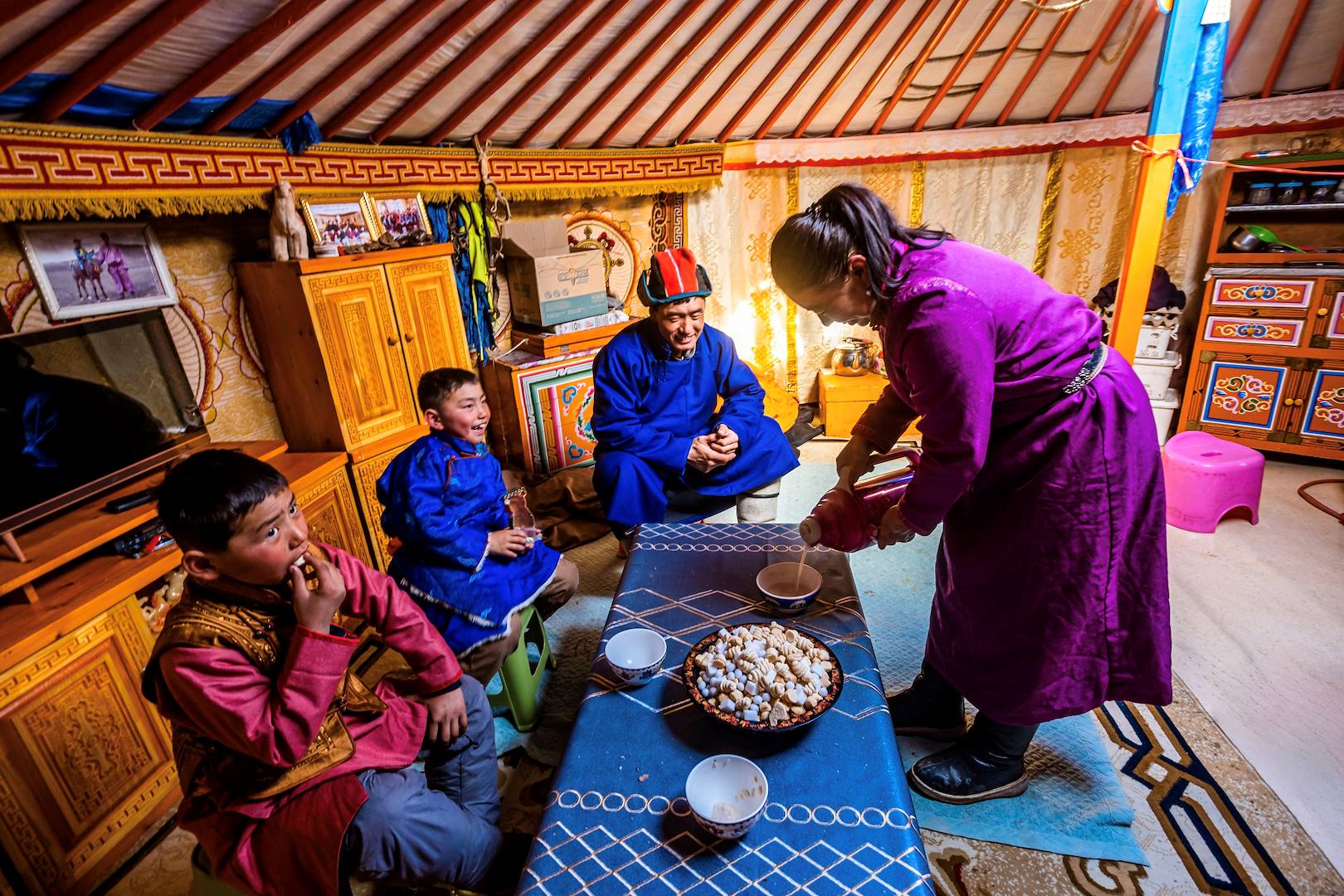 Rencontre avec une famille de nomades - Mongolie