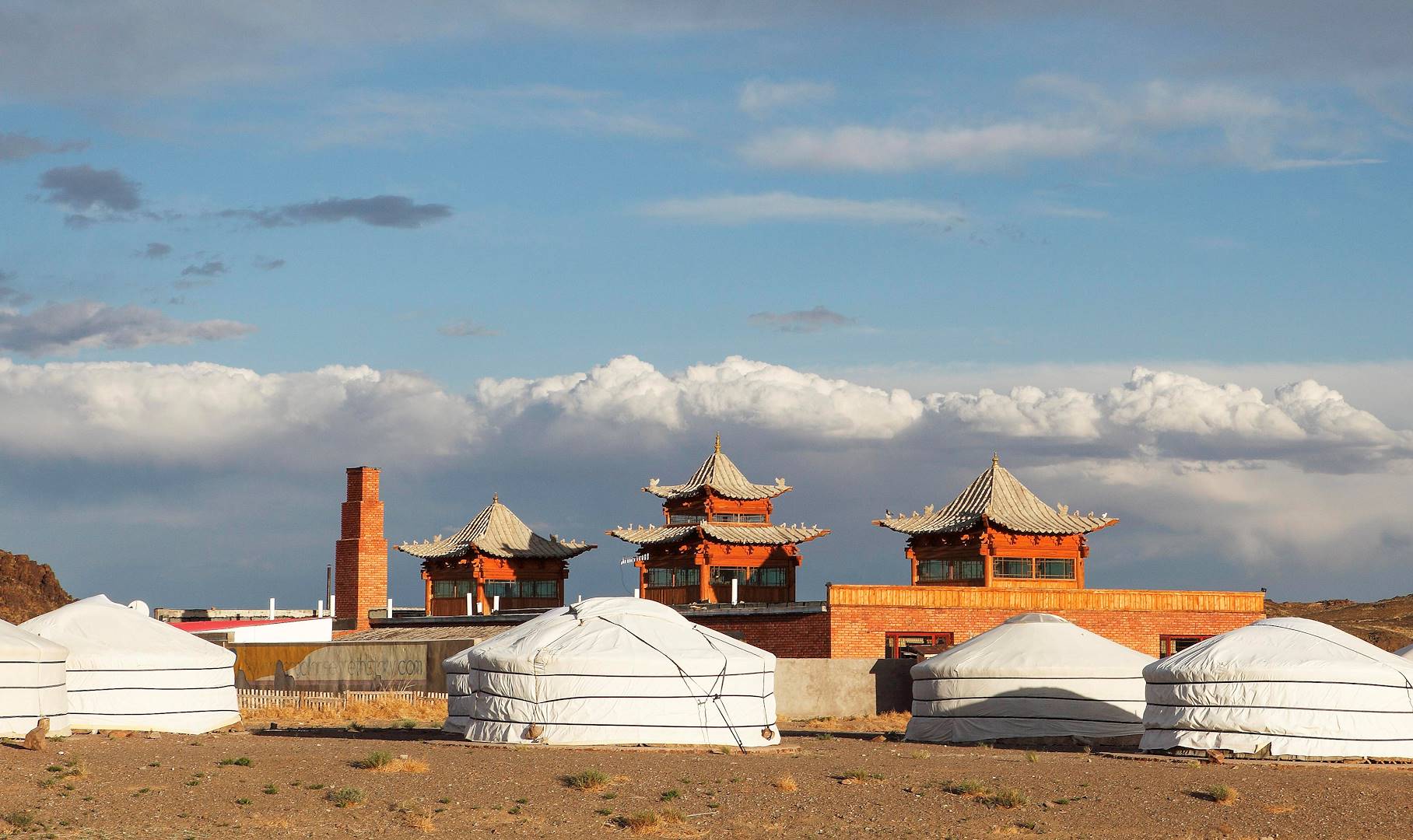 Campement de yourtes au monastère d'Ongi Khiid - Mongolie