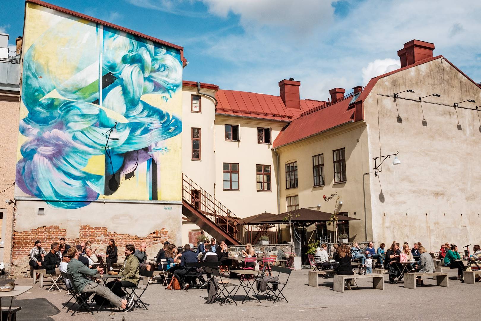 Terrasse de café à Göteborg - Suède