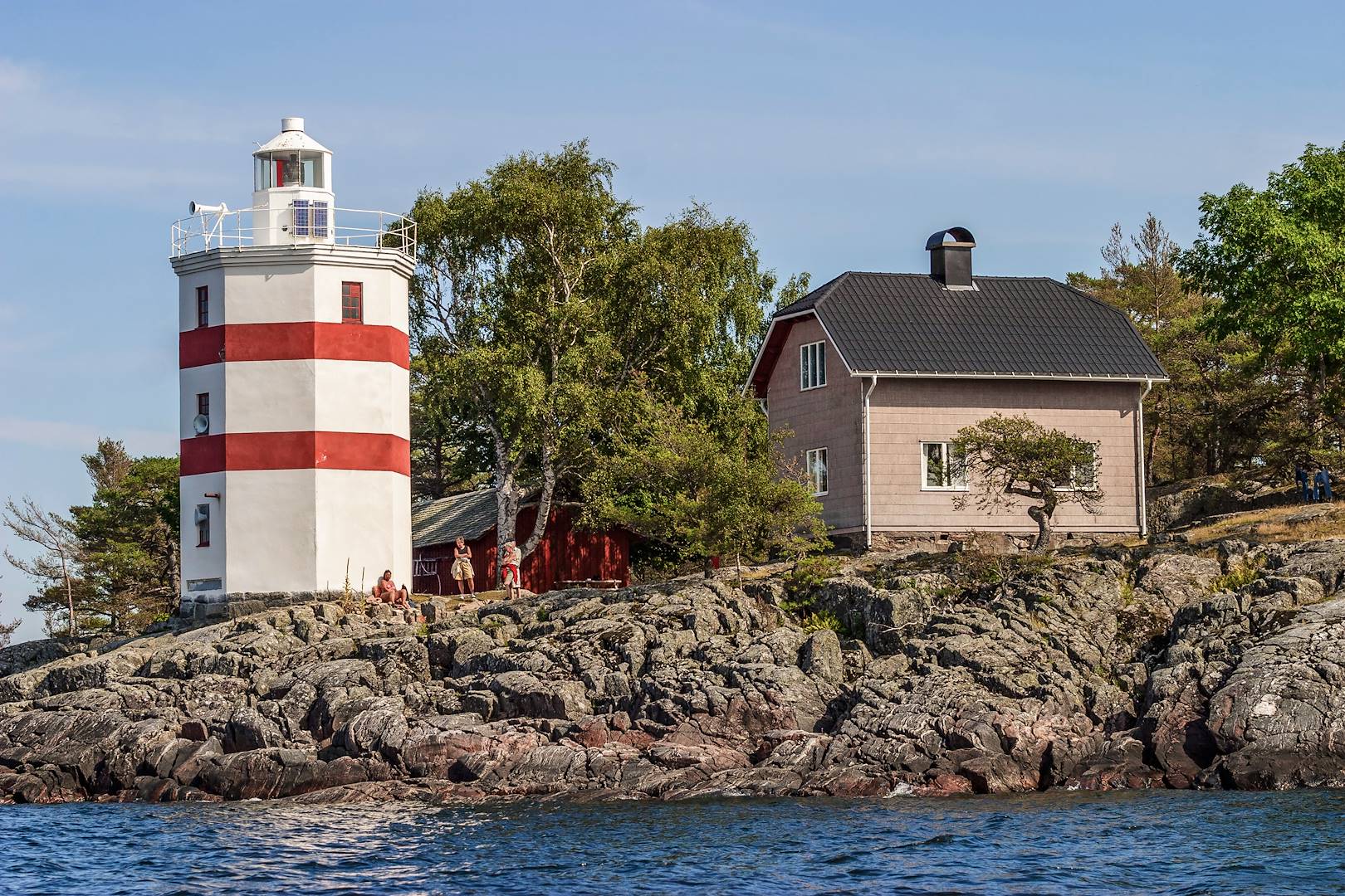 Phare sur les rives du lac Vänern - Västergötland - Suède