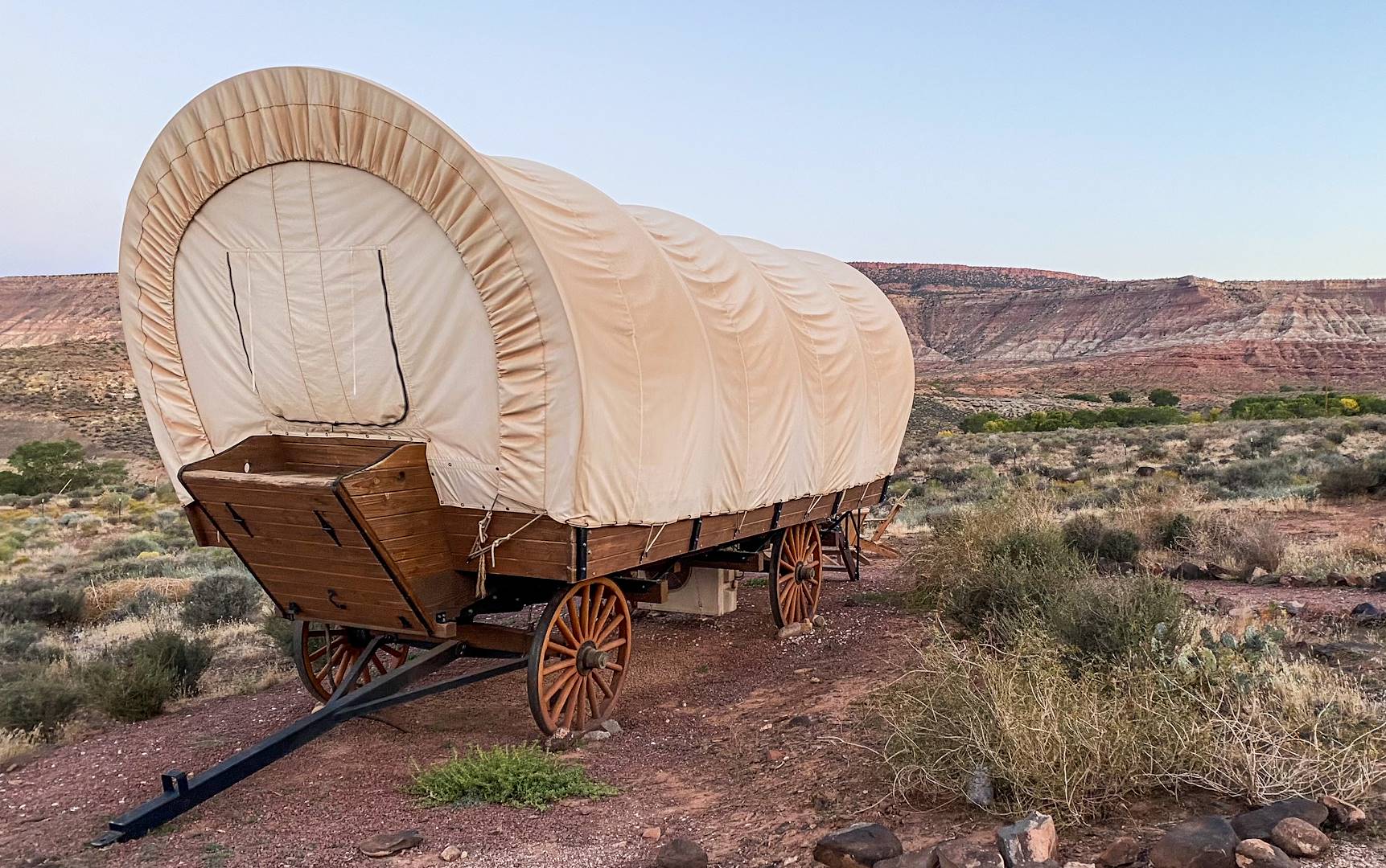 Dormir dans une roulotte dans le parc de Zion - Utah - Etats-Unis
