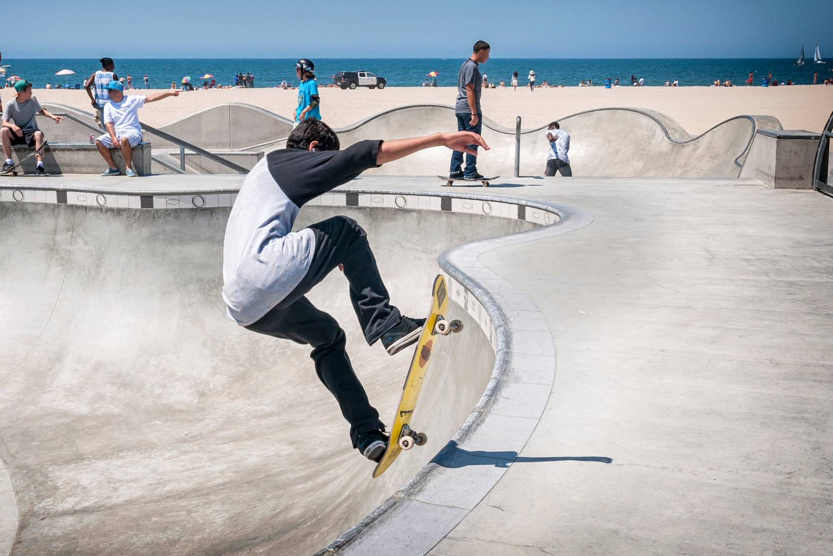 Skate park à Venice Beach - Californie - Etats Unis