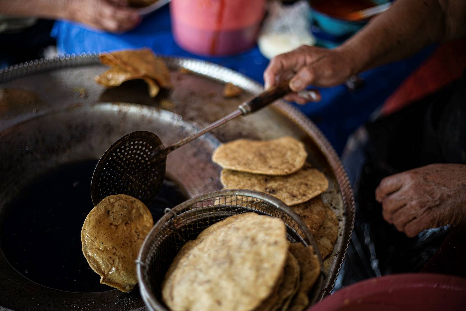 Cuisine mexicaine dans les rues de Santa Fe - Nouveau Mexique - Etats-Unis