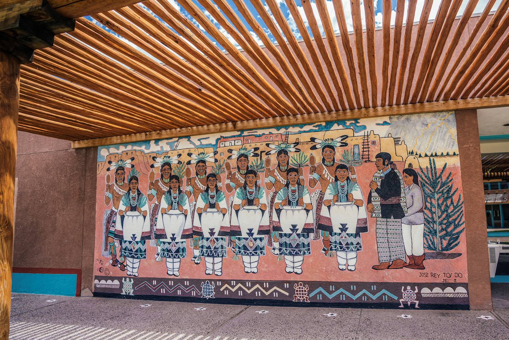 Fresque murale à Albuquerque - Nouveau Mexique - Etats-Unis