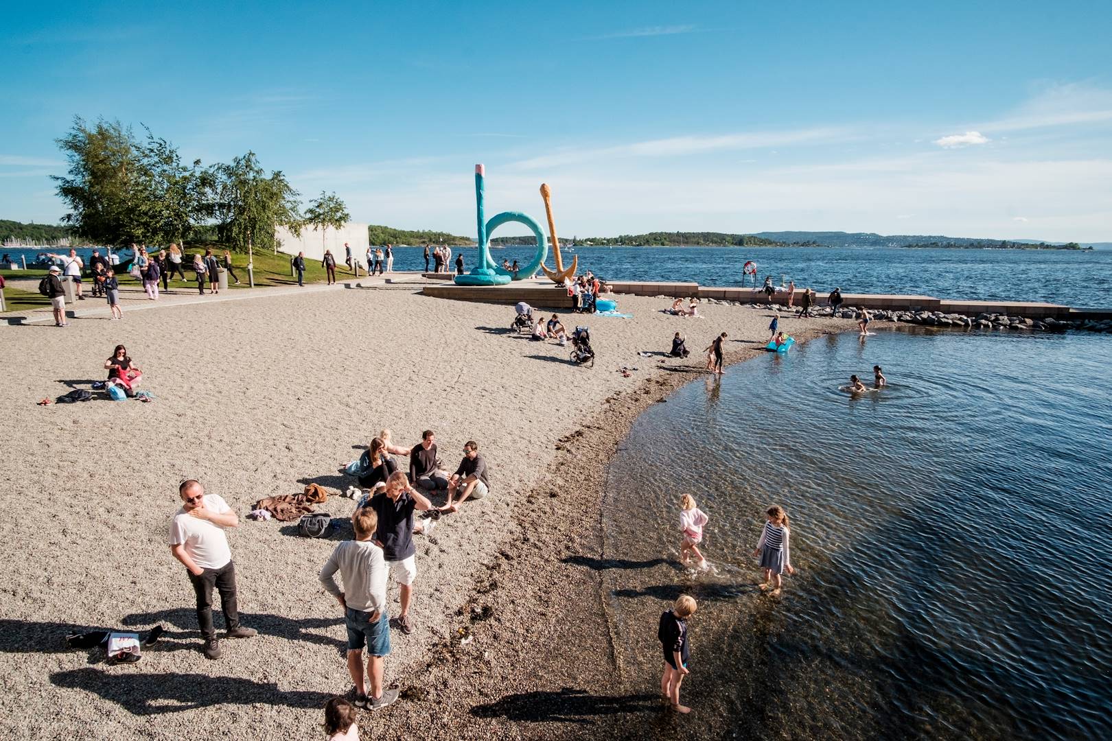 Plage près du musée d'art moderne Astrup-Fearnley - Oslo - Norvège