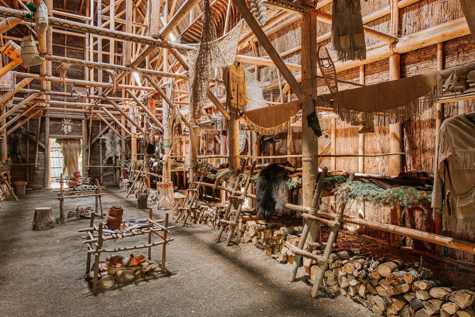 Site traditionnel Huron à Wendake - Québec - Canada