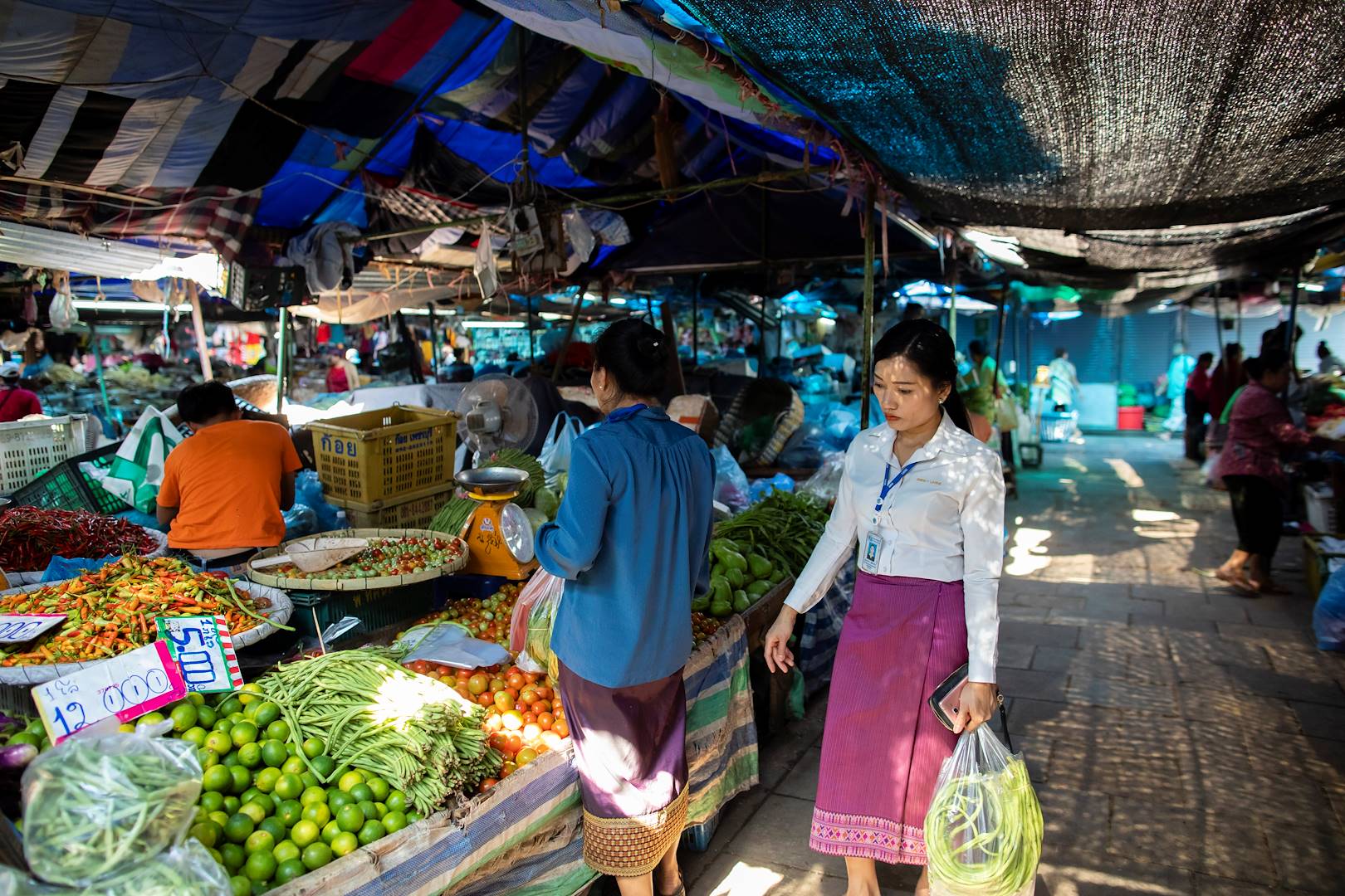 Khua Din Market, le marché de la ville - Vientiane - Laos