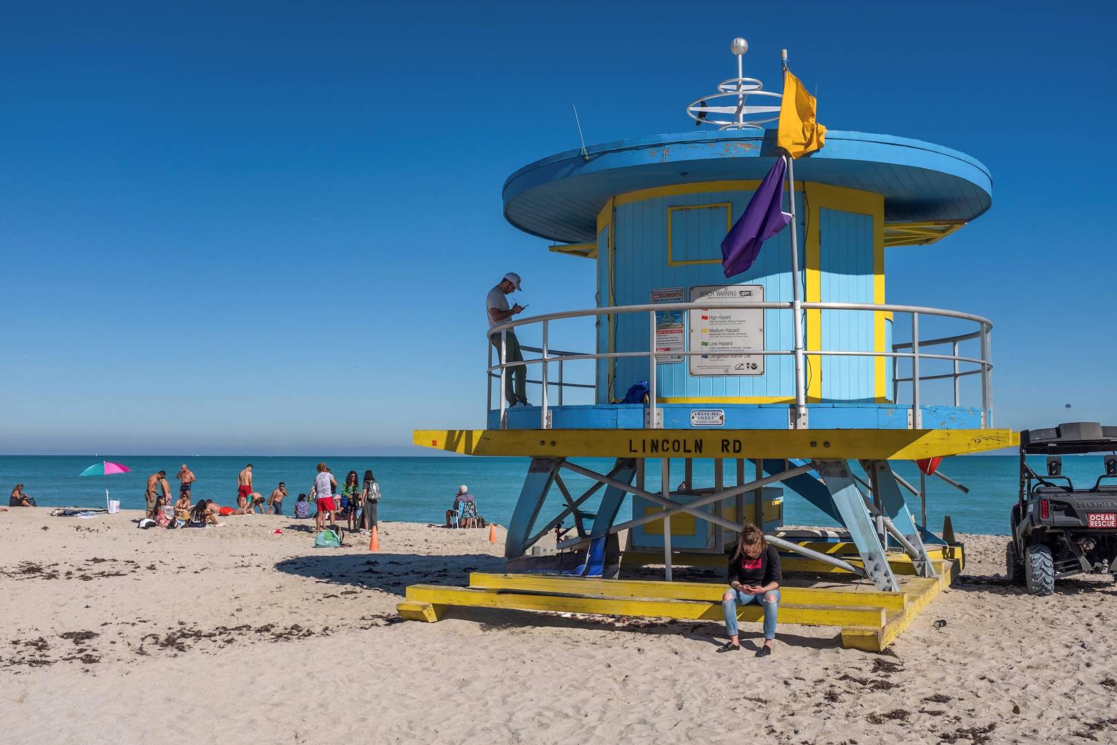 Plage de South Beach - Miami Beach - Floride - Etats-Unis