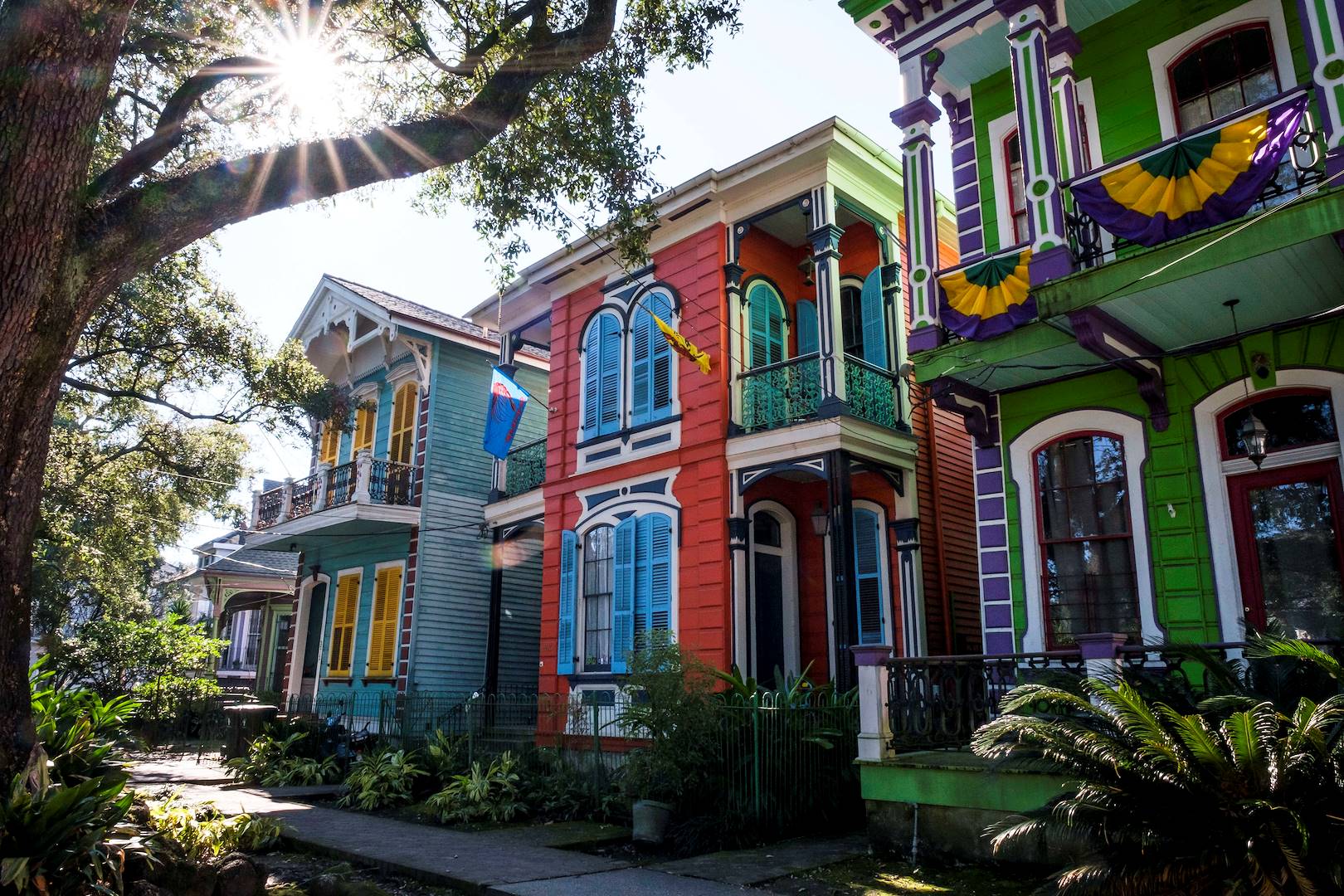 Maisons dans le quartier de Tremé - Nouvelle Orléans - Louisiane - Etats Unis