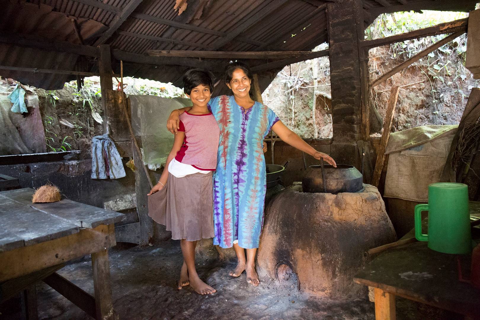 Rencontre avec les locaux dans la campagne de Mahiyanganaya - Sri Lanka