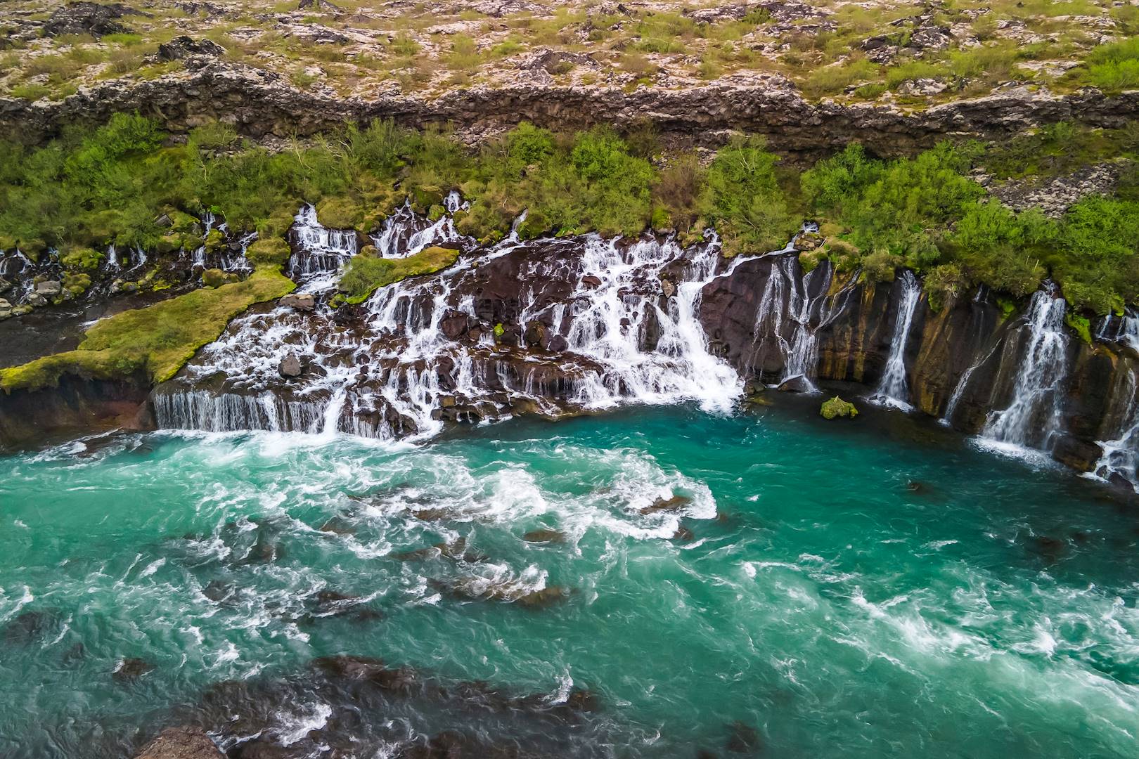 Hraunfossar - Vesturland - Islande