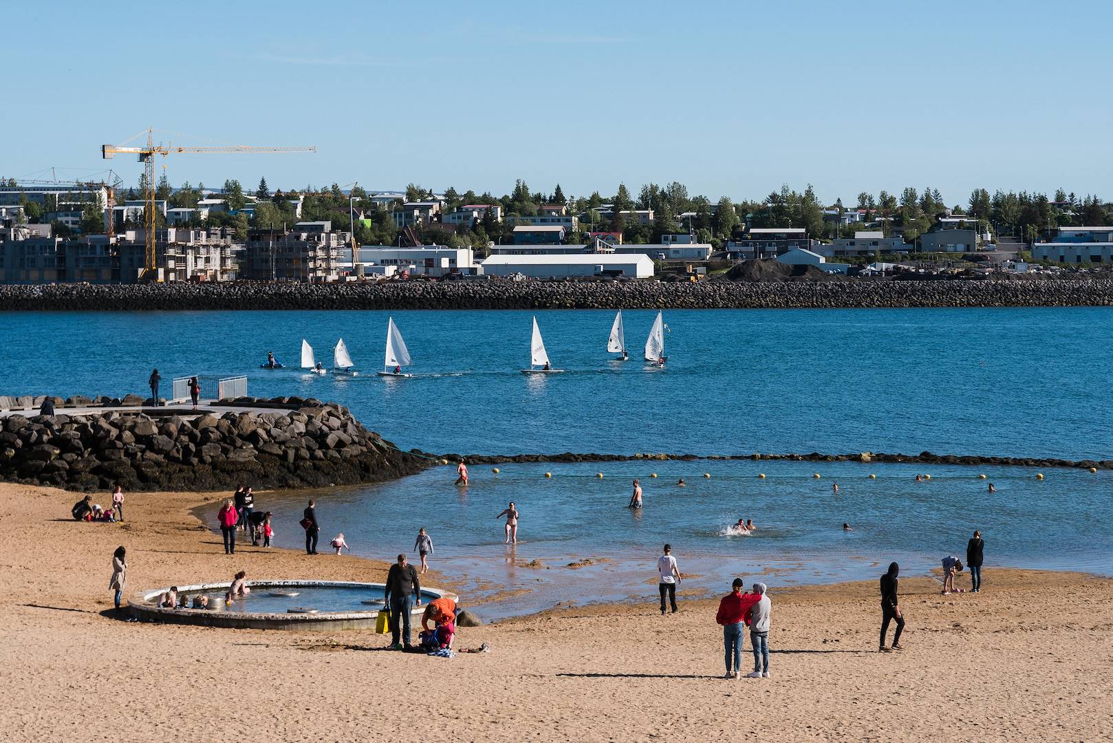 La plage de Nautholsvik - Reykjavik - Grand Reykjavik - Islande