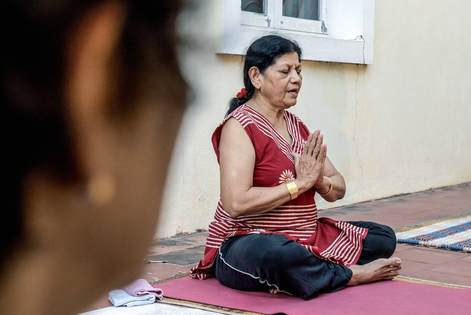 Séance de yoga et de relaxation dans le Kerala - Inde