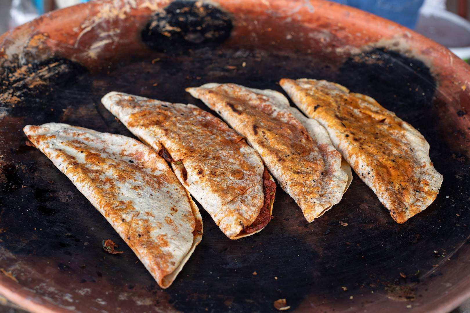 Quesadillas dans un restaurant de Santa Fe - Nouveau Mexique - Etats-Unis