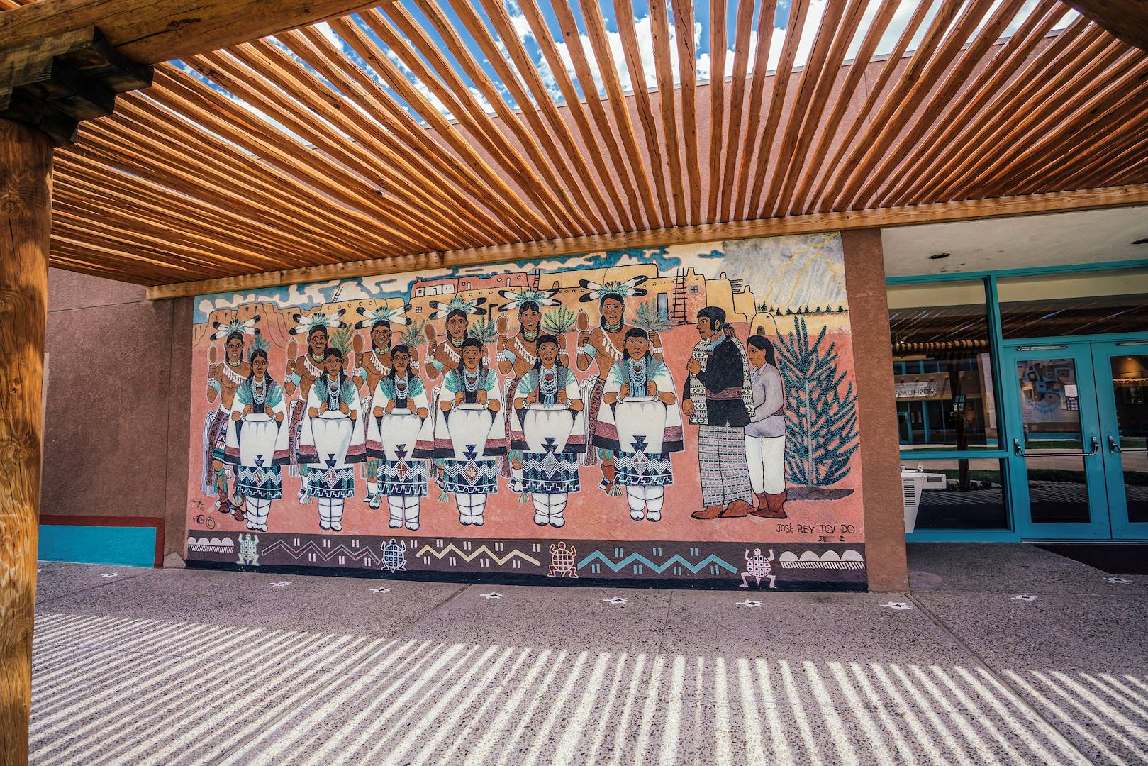 Fresque murale à Albuquerque - Nouveau Mexique - Etats-Unis