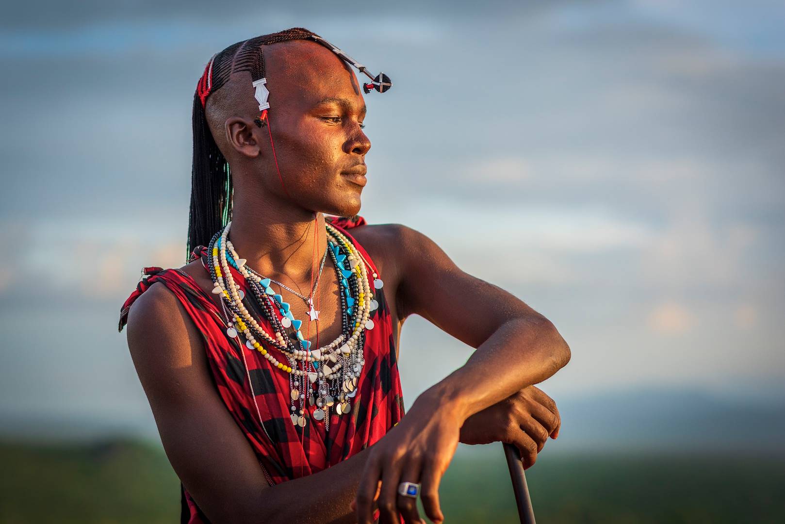 Portrait d'un guerrier Massai - Kenya