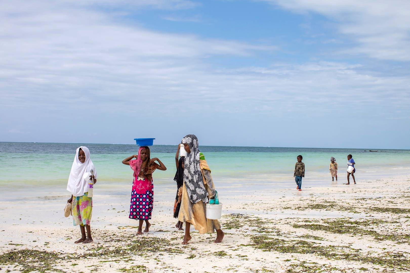 Scène de vie sur Diani Beach - Ukunda - Kenya