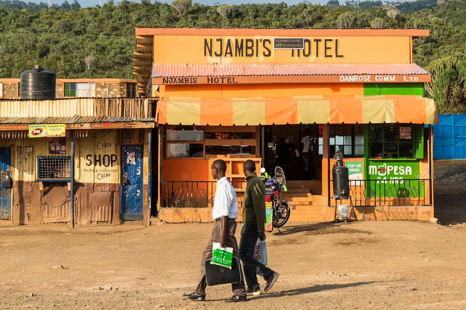 Scène de vie dans les environs de Nairobi - Kenya