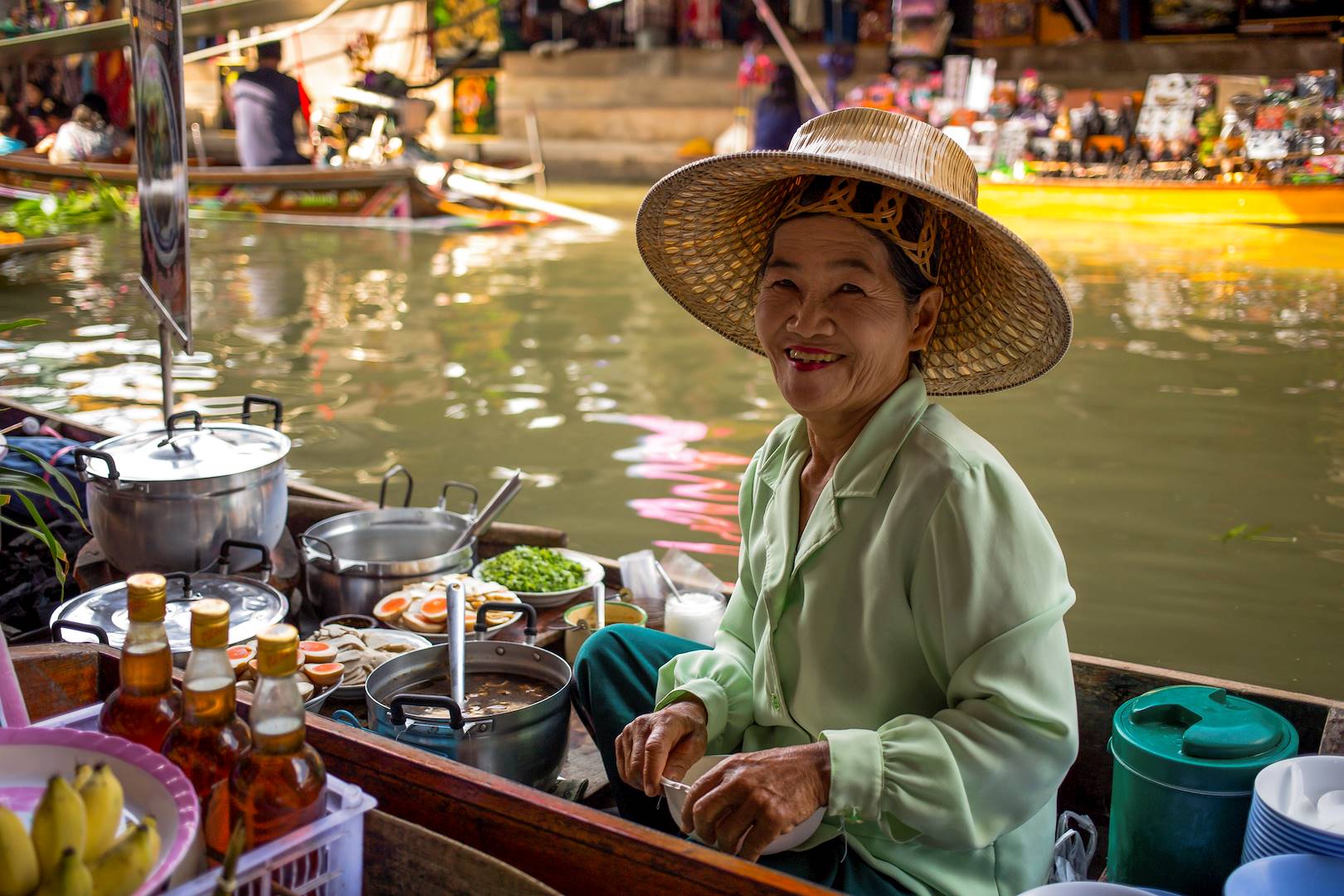 Le marché flottant de Damnoen Saduak - Bangkok - Thaïlande