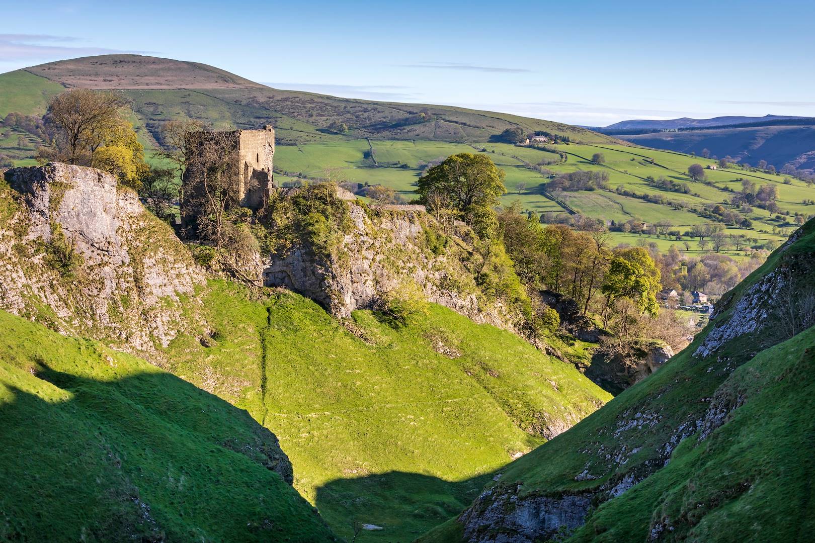 Peveril Castle - Peak District National Park - Derbyshire- Angleterre - Royaume Uni