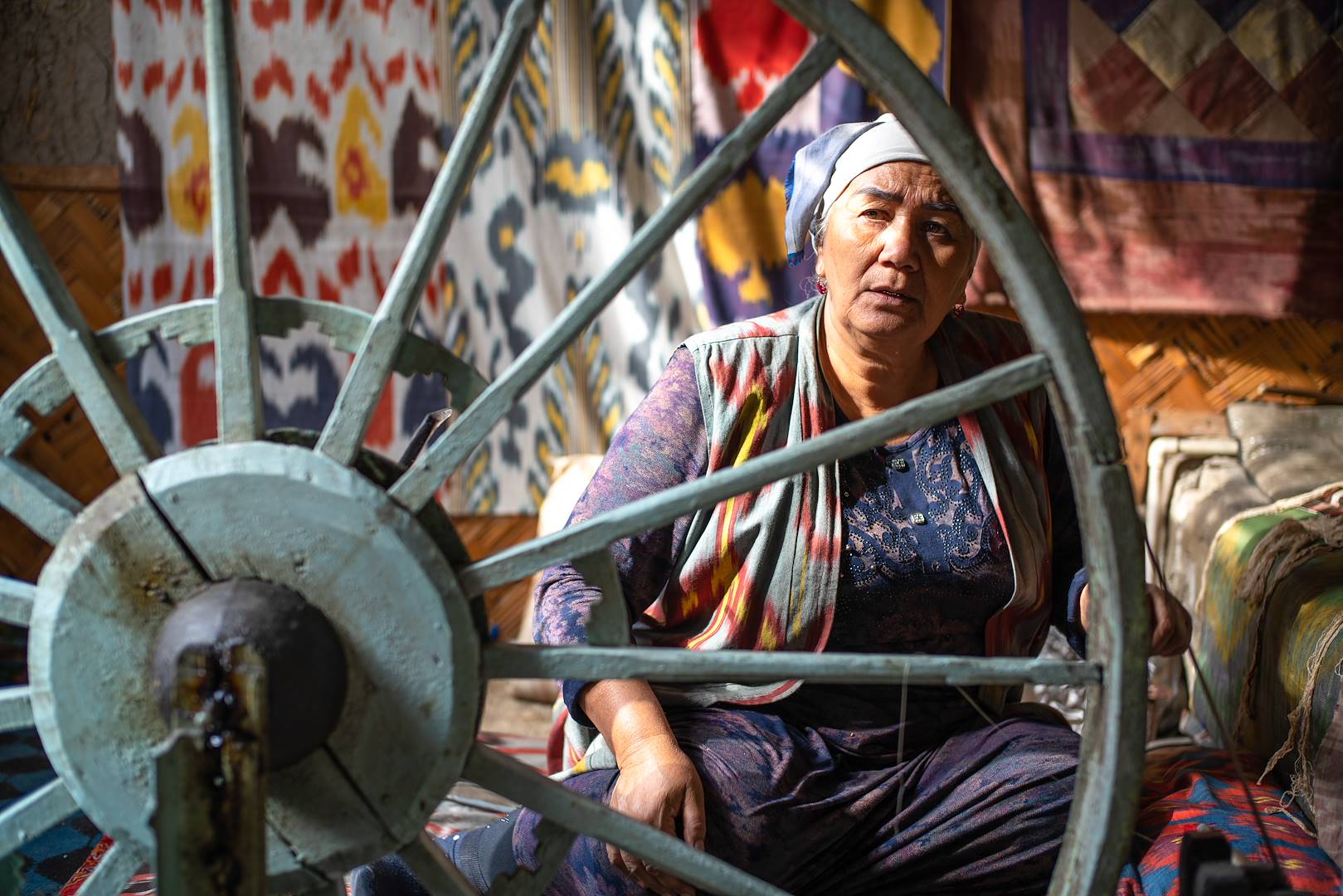 Travail de la soie - Ouzbékistan