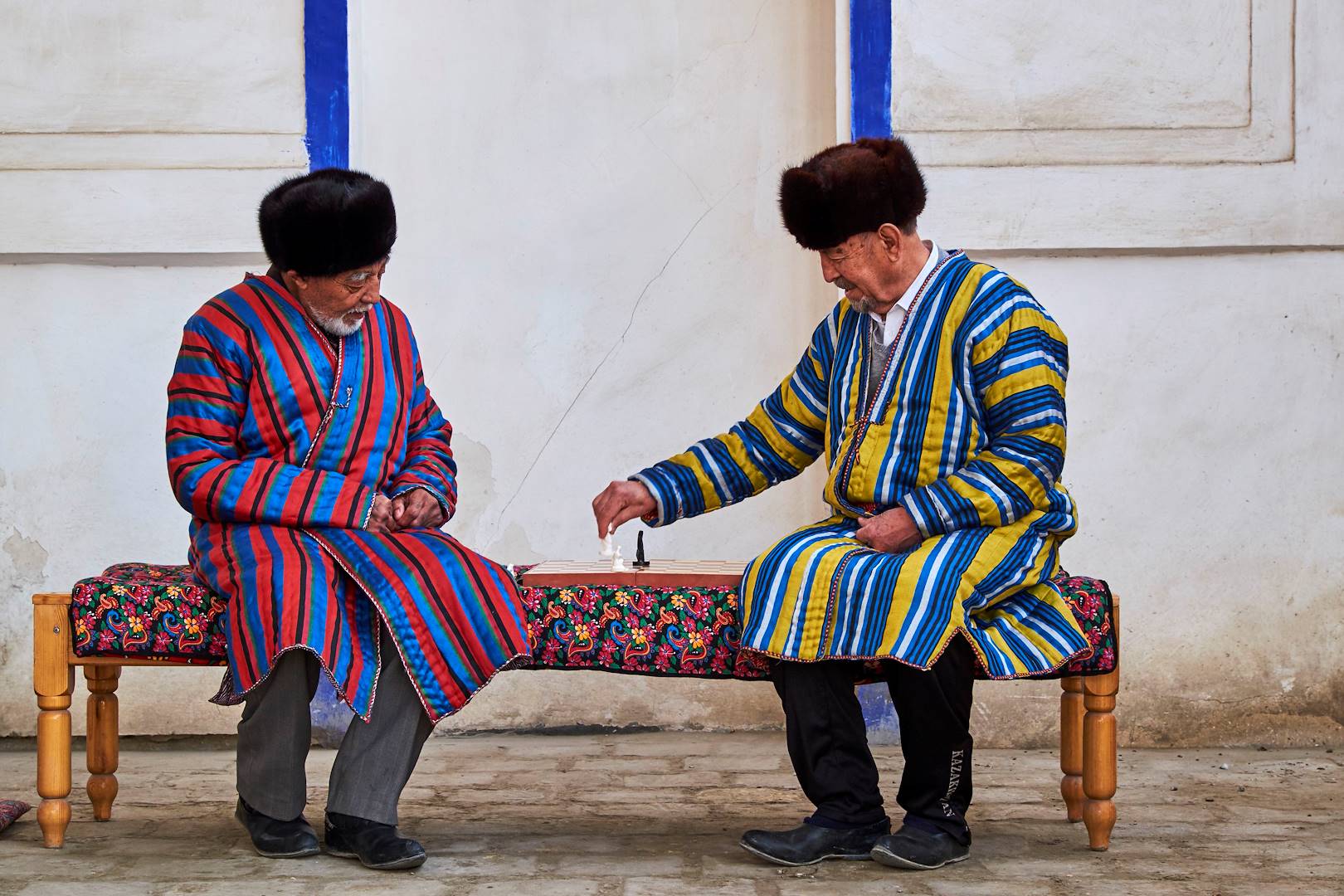 Hommes jouant aux échecs - Boukhara - Ouzbékistan