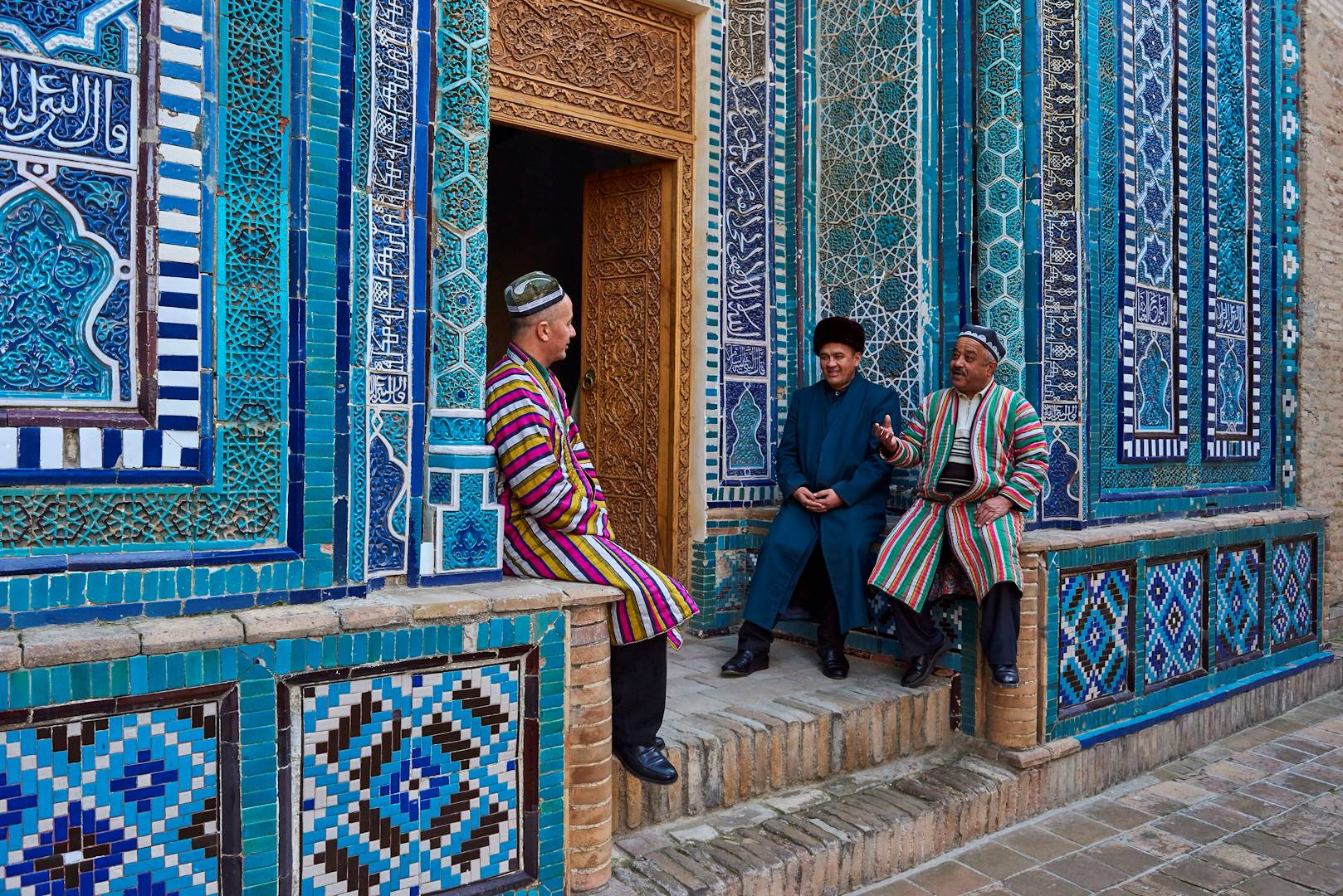 Mausolée de la nécropole Chah-e-Zindeh - Samarcande - Ouzbékistan 
