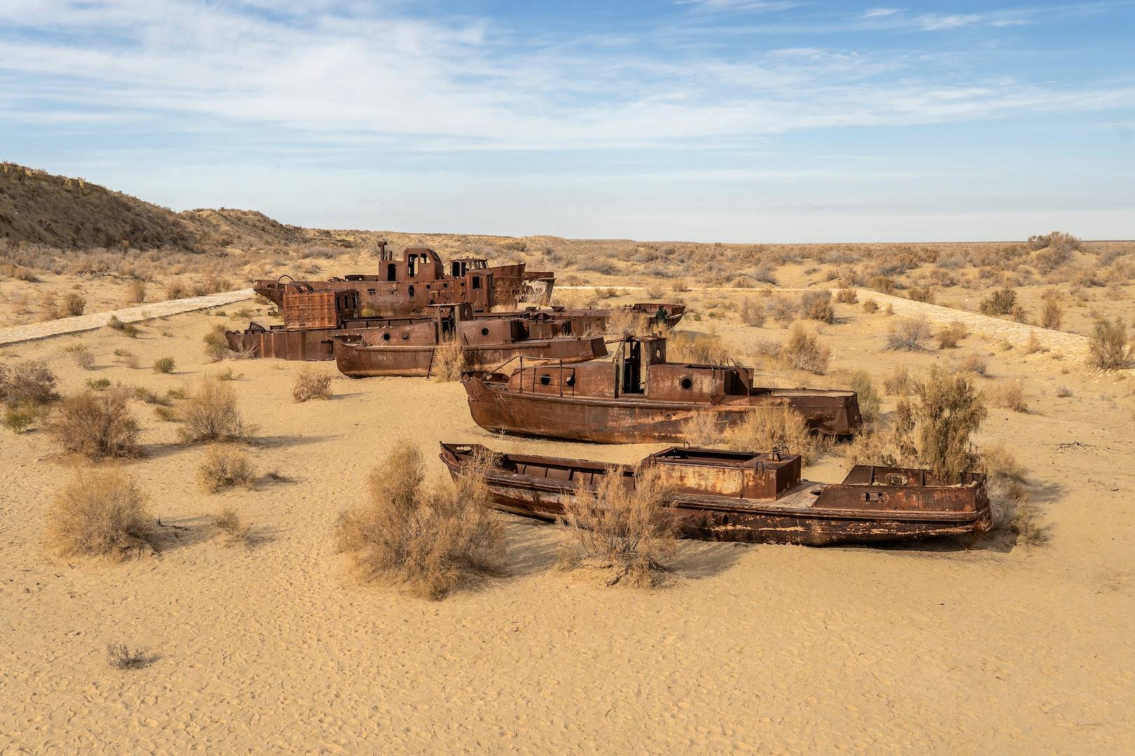 Moynaq, un cimetière de bateaux sur la Mer d'Aral - Ouzbékistan