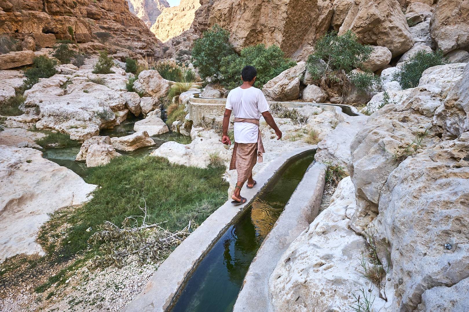 Aflaj dans le Wadi Ash Shab - Oman