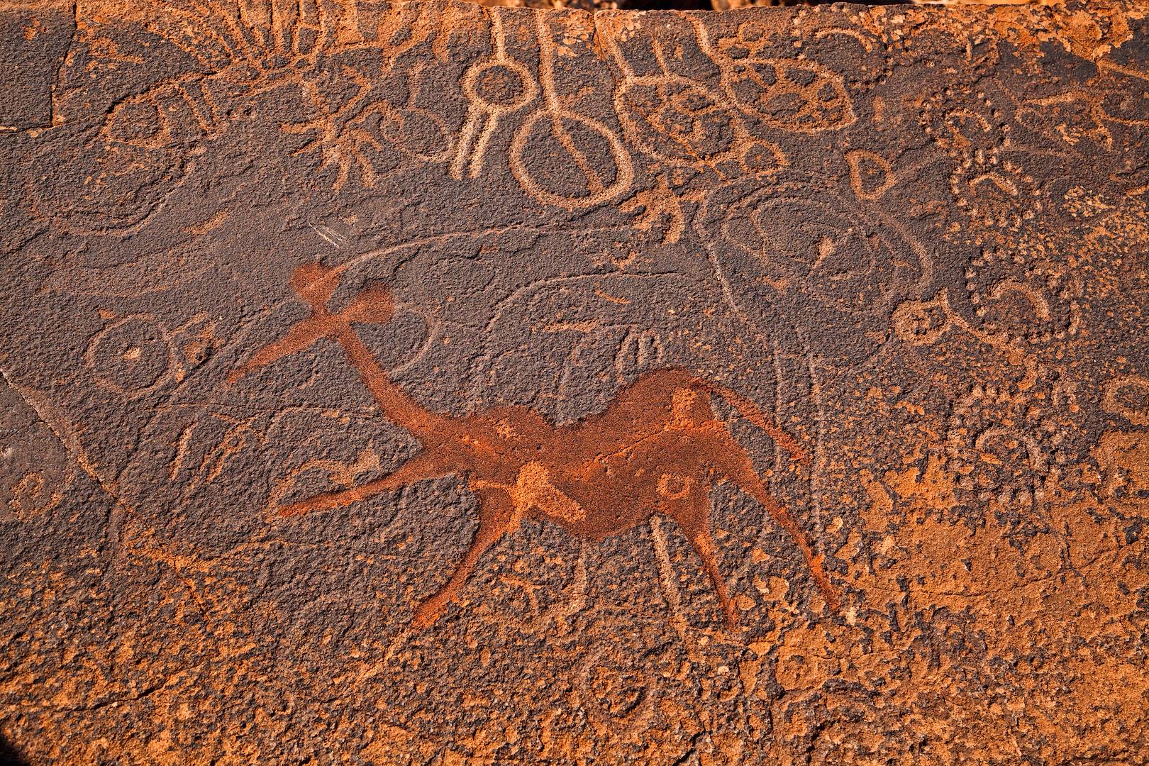Peintures rupestres dans la région de Omaruru - Namibie