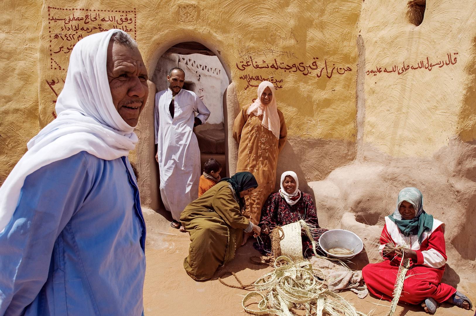 Vannerie dans le village de Eshbet Bashendi - Oasis de Dakhla - Egypte