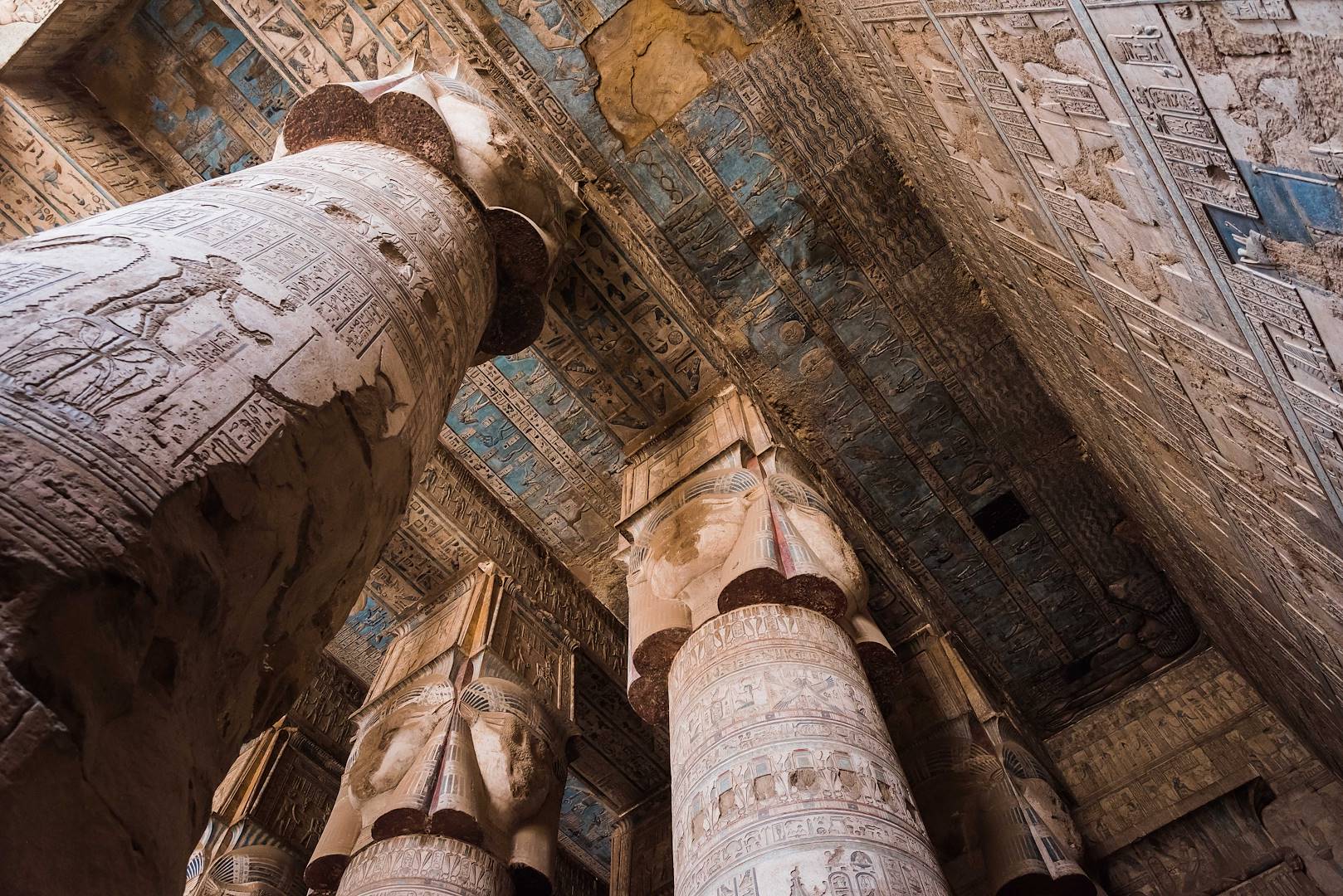 Plafond du Temple d'Hathor - Dendérah - Égypte
