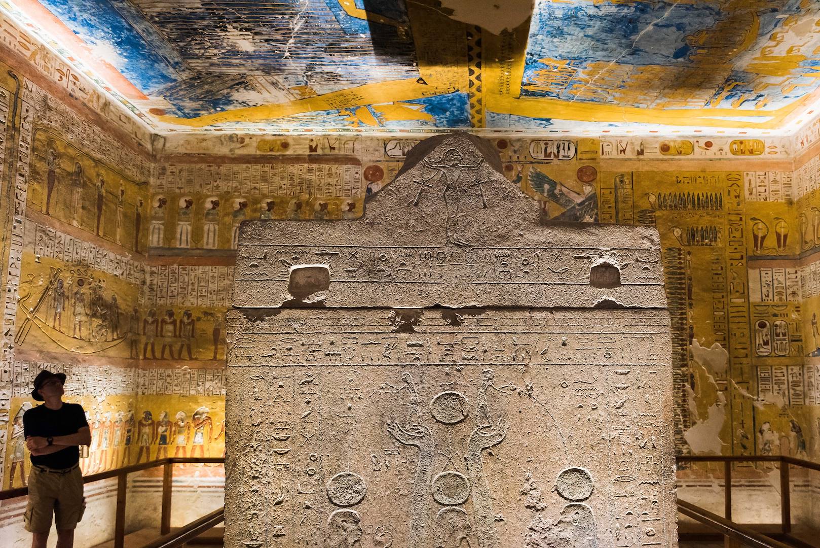 Intérieur d'un tombeau de la Vallée des Rois - Égypte