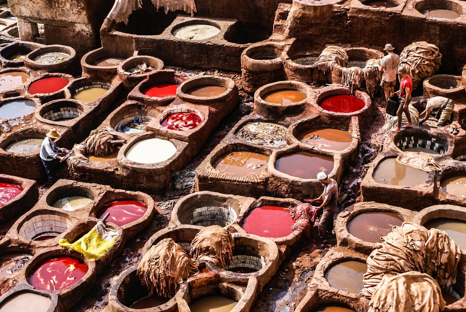 Quartier des tanneurs - Fes - Maroc