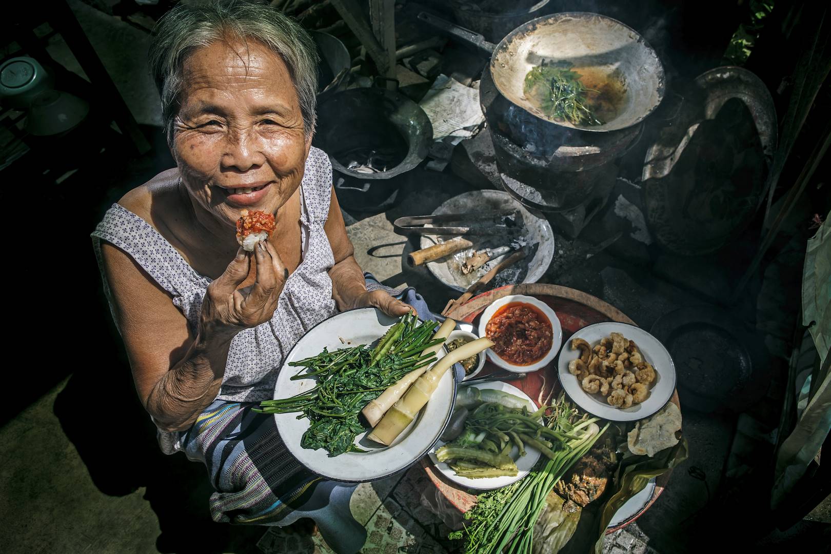 Déjeuner dans une famille de l’ethnie Thaïe - Mai Chau - Vietnam