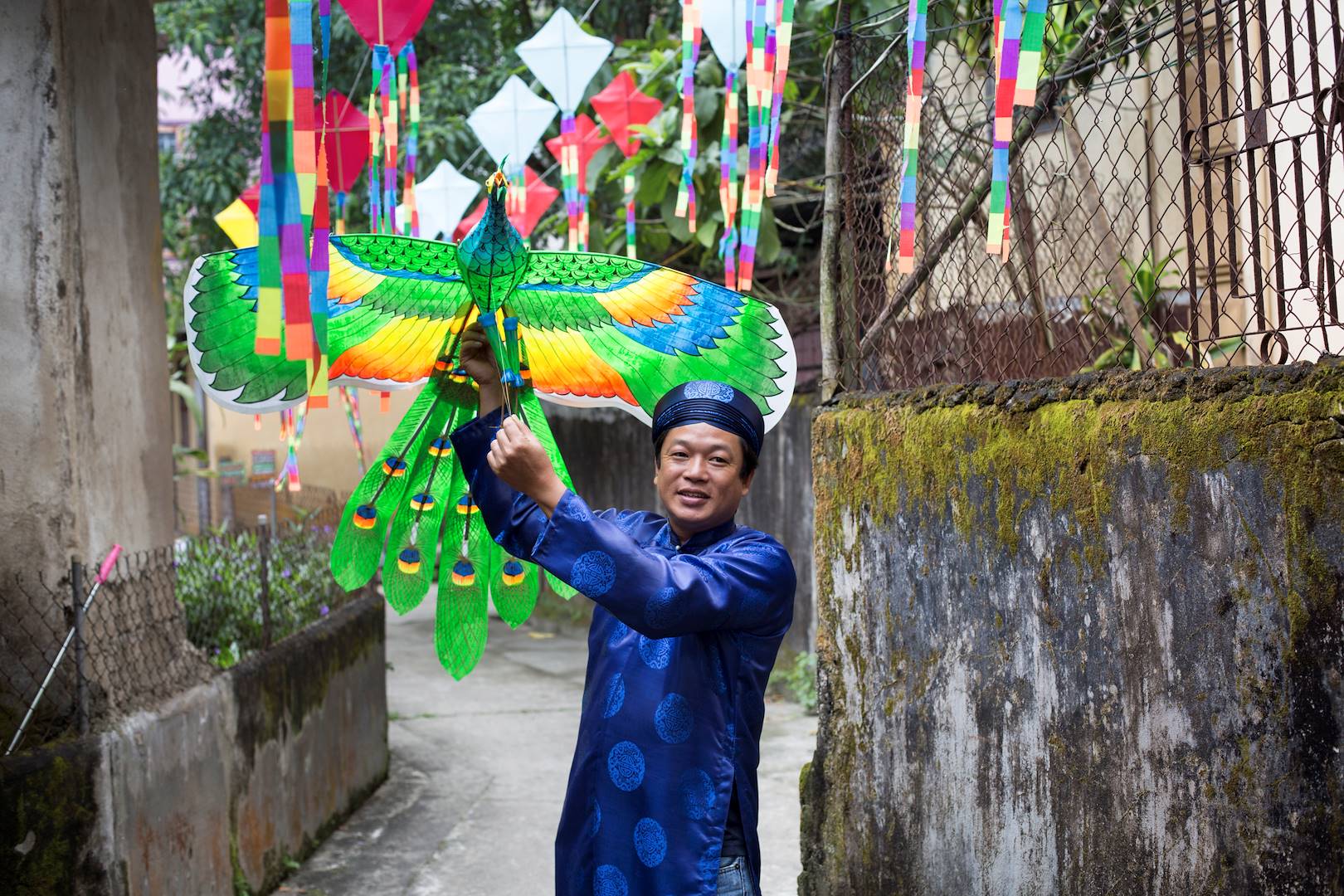 Visite d'une fabrique de cerfs-volants - Hué - Vietnam