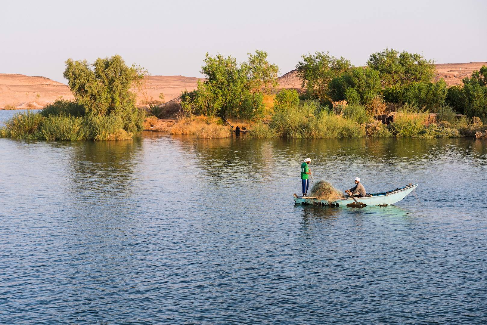 Pêcheurs sur le Lac Nasser - Égypte