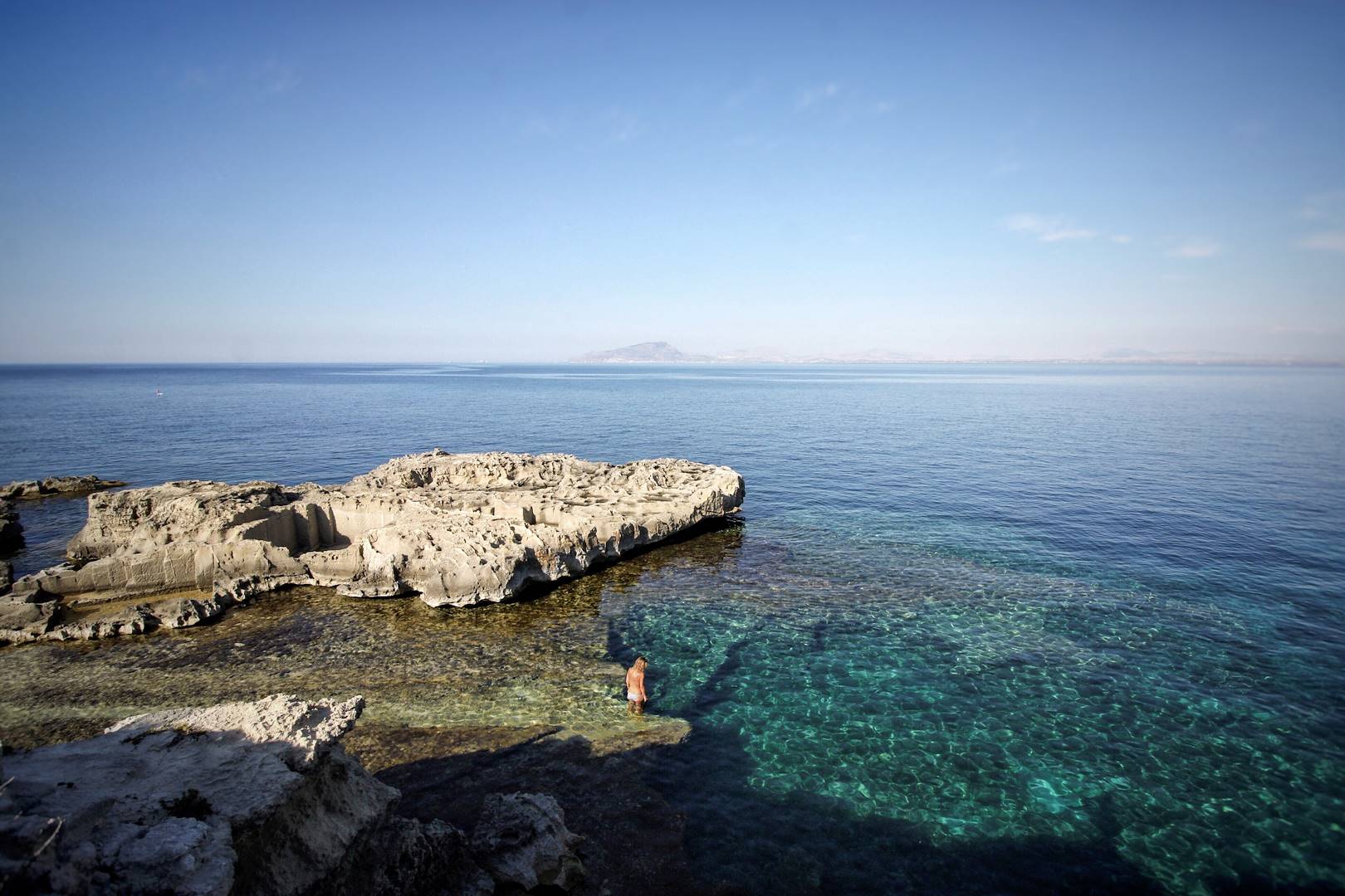 Baignade en Sicile - Italie