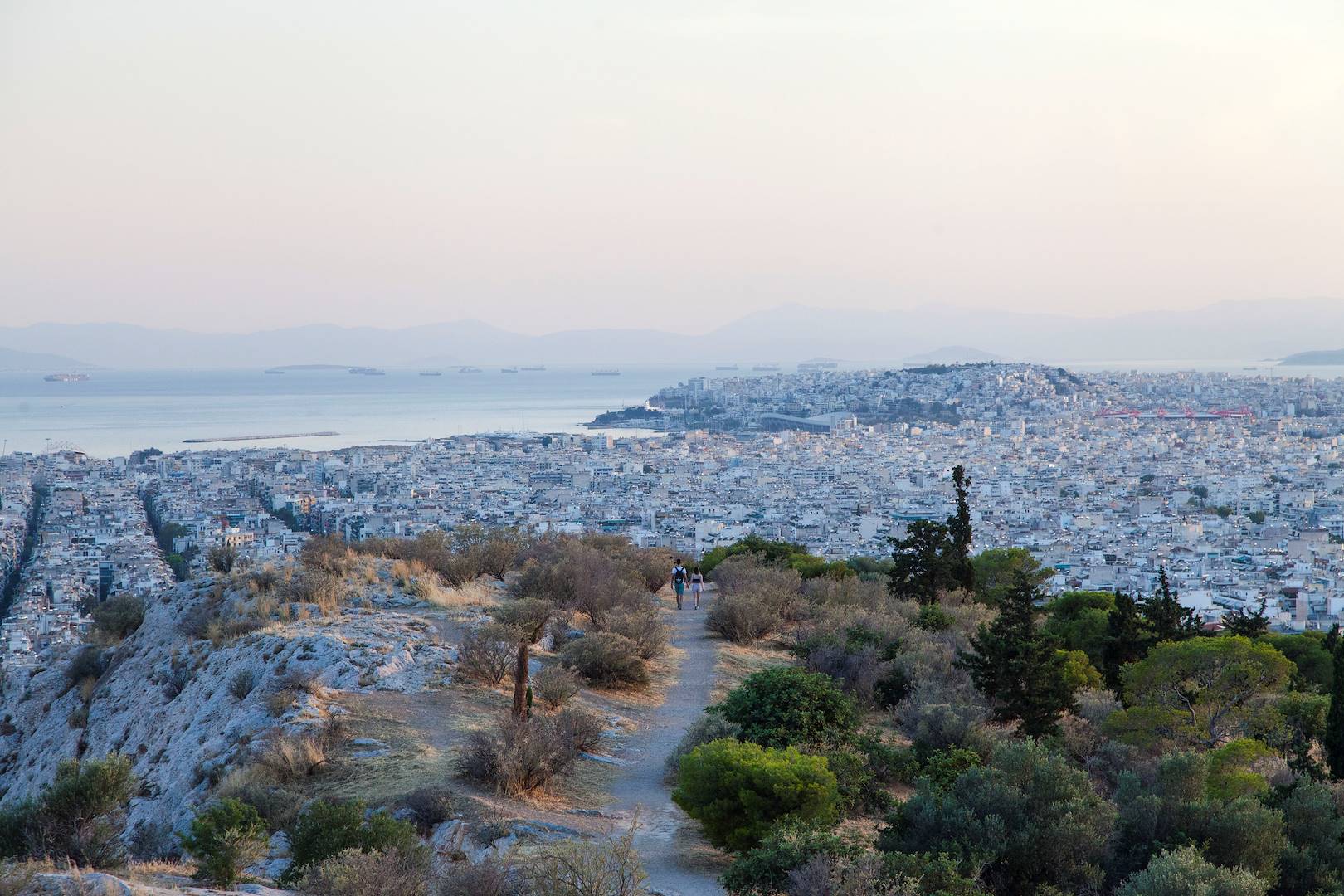 Coucher de soleil depuis la colline du Pnyx - Athènes - Grèce