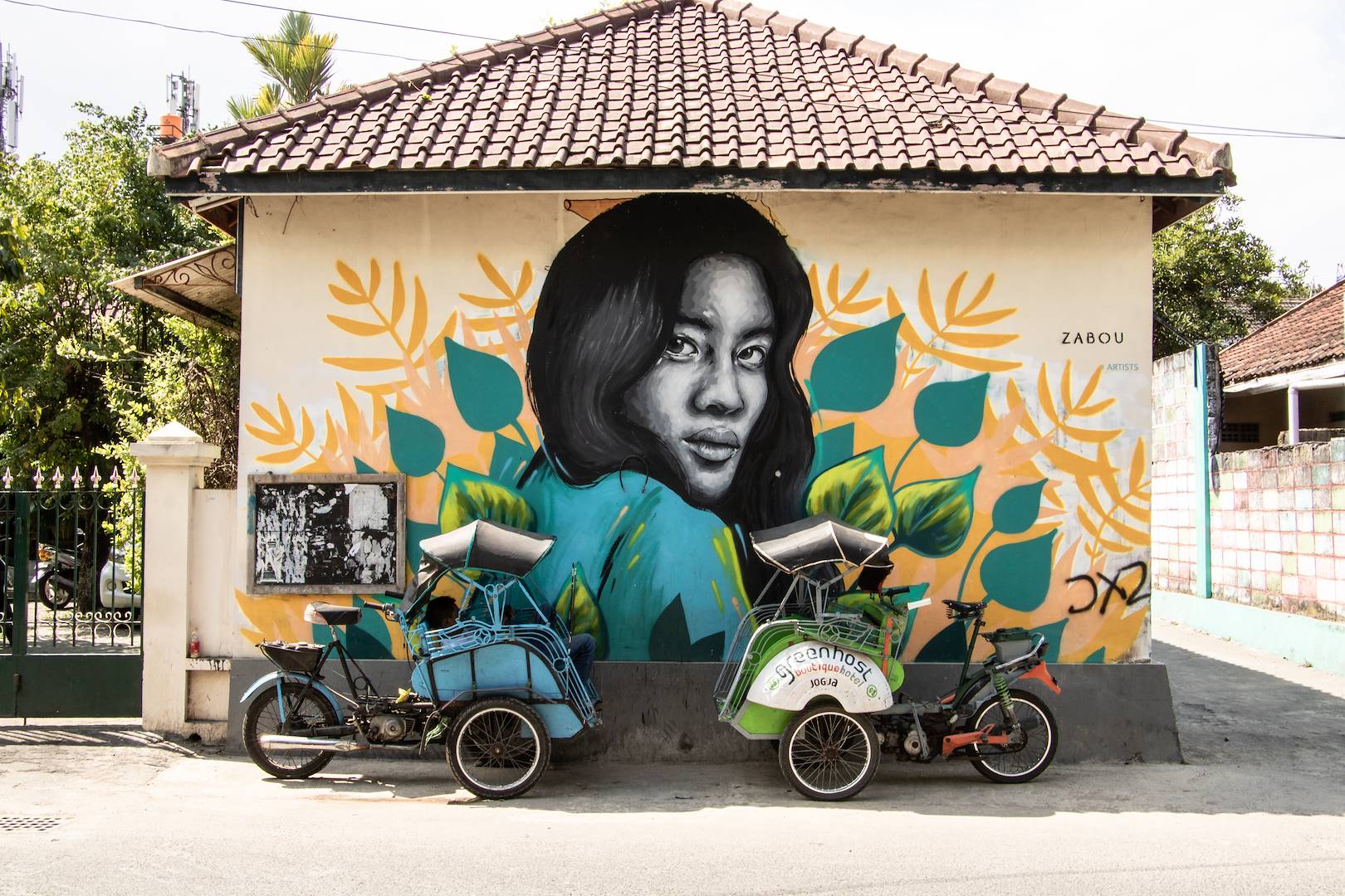 Dans le quartier Prawirotaman - Yogjakarta - Java - Indonésie