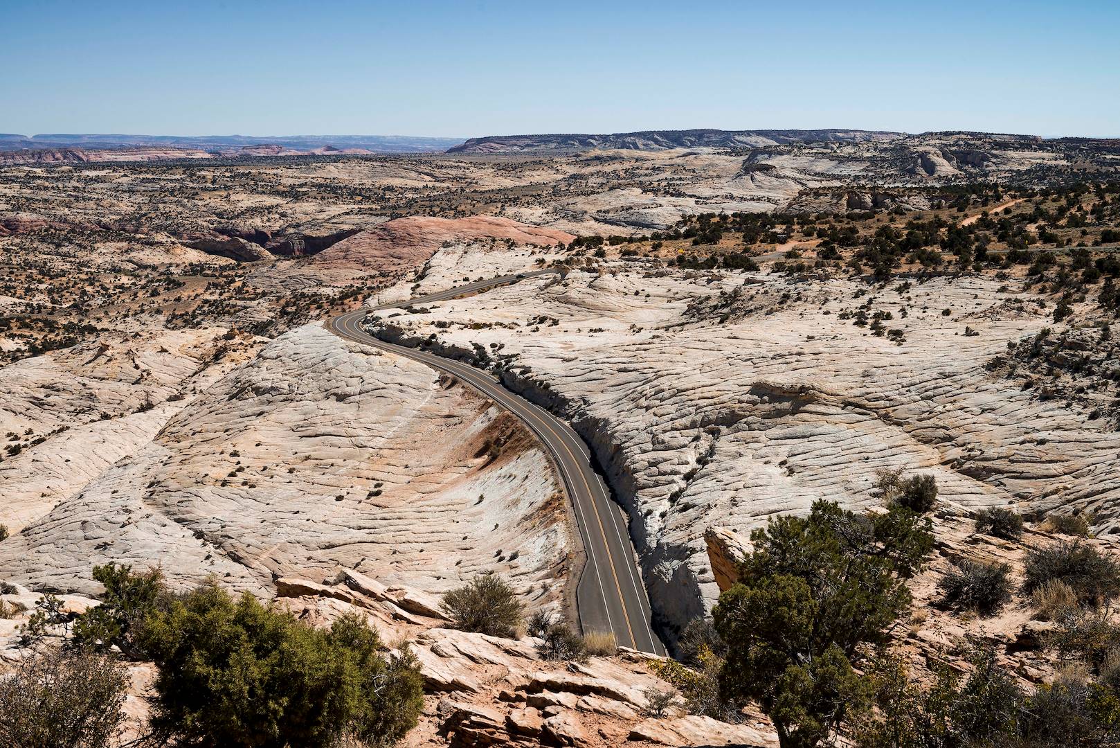 Sur la route du Bryce Canyon au Parc National Capitol Reef - Utah - Etats-Unis