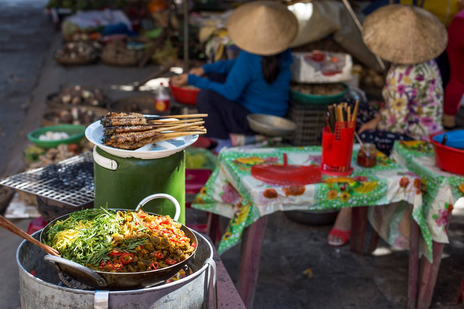 Marché couvert et street food - Hoi An - Vietnam