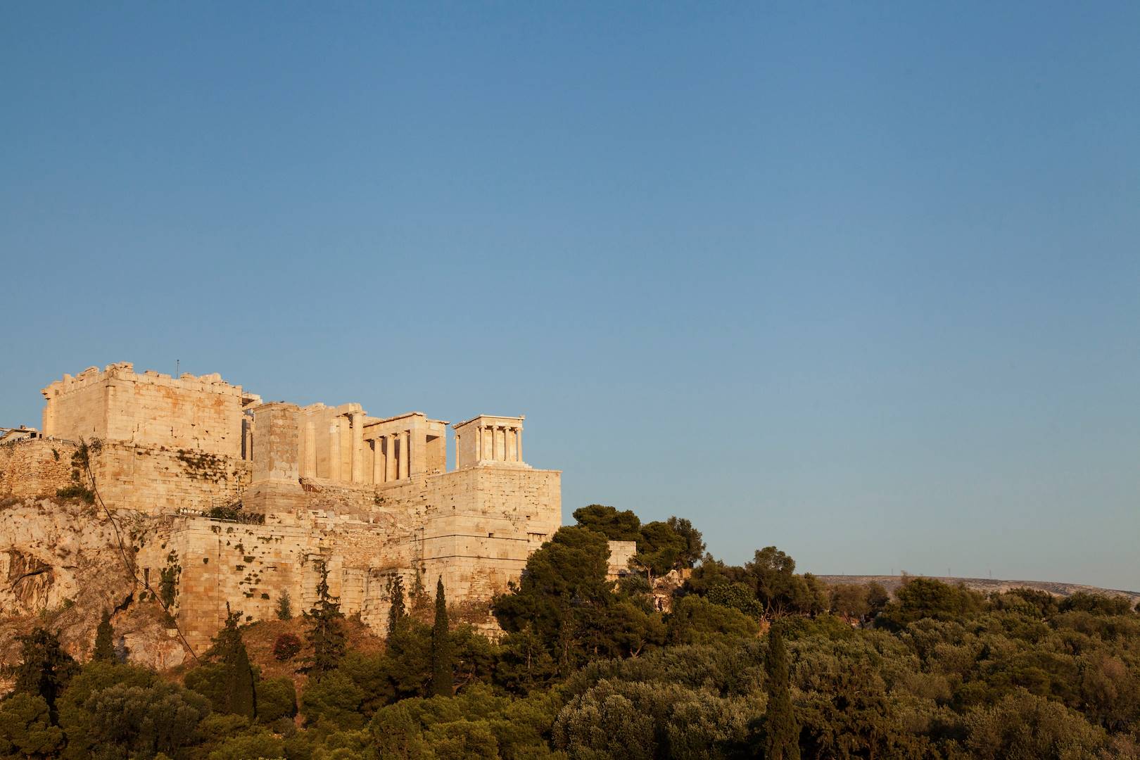 Vue sur l'Acropole depuis la colline du Pnyx - Athènes - Grèce