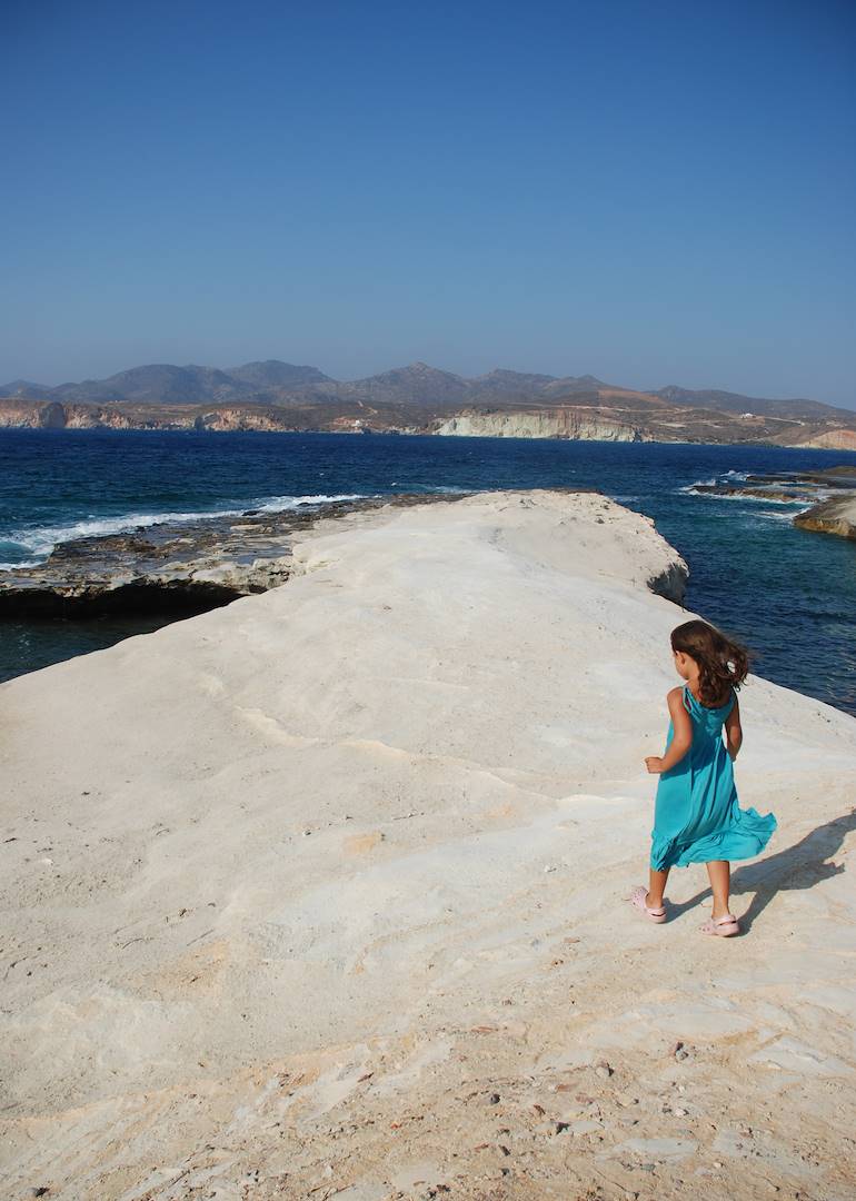Rocher blanc de Pollonia - Milos - Grèce