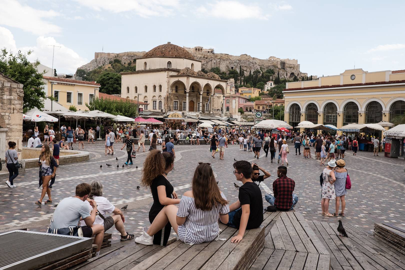 Sur la place Monastiraki - Athènes - Grèce