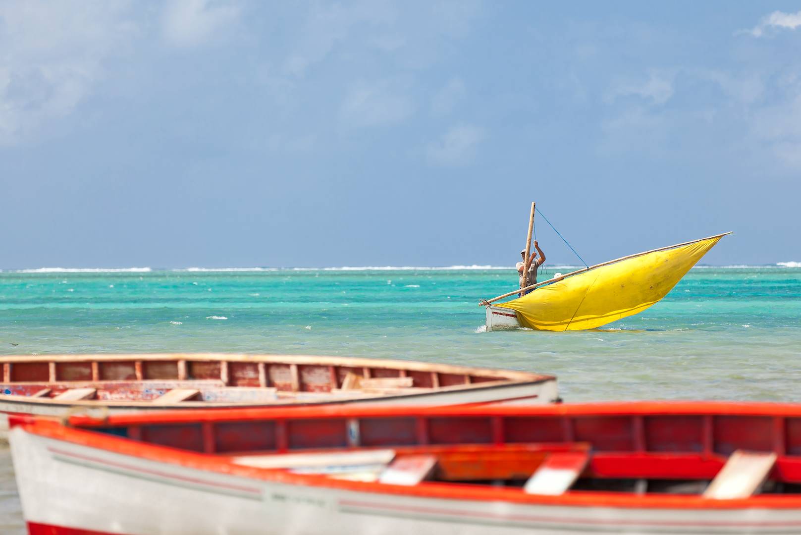 Pêcheur sur l'Île de Rodrigues - Île Maurice