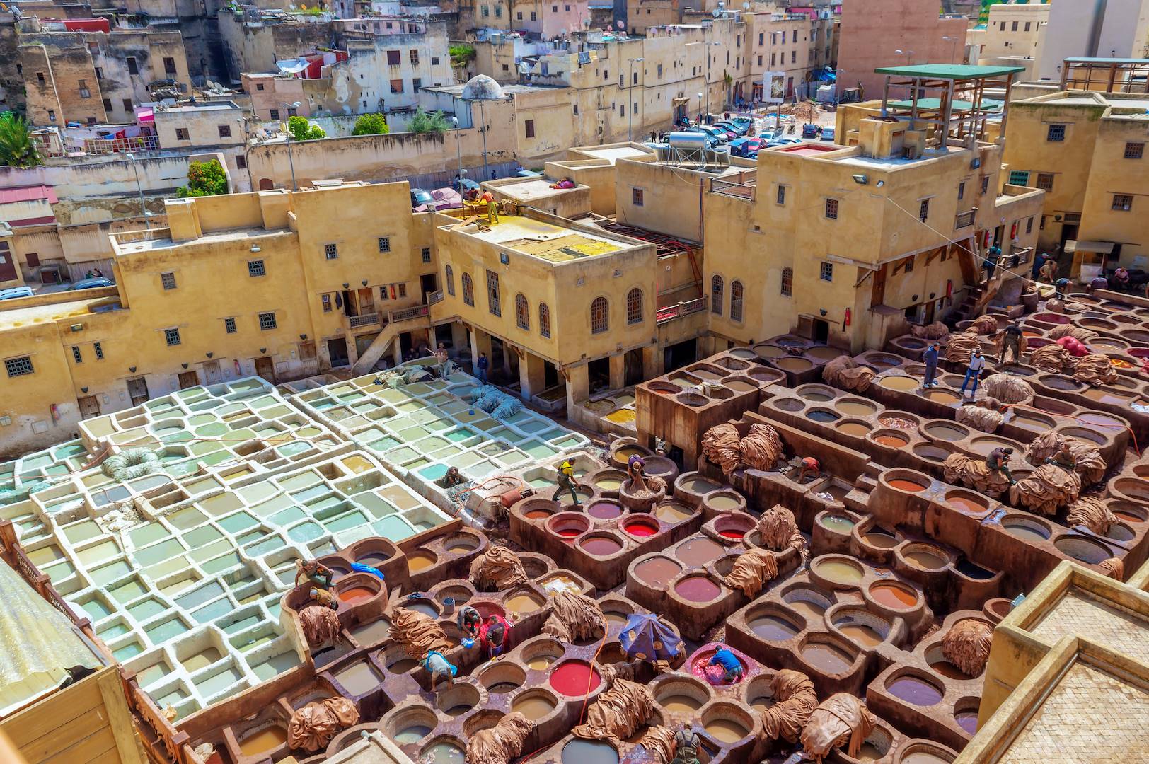 Quartier des tanneurs - Fes - Maroc