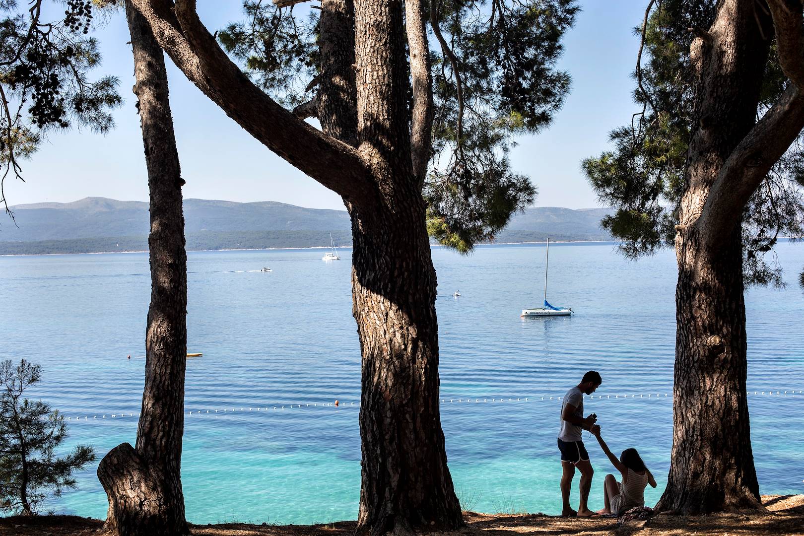Plage Zlatni Rat à Bol - Île de Brac - Croatie